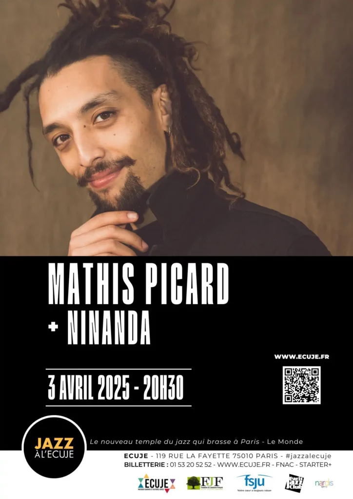 Affiche du concert de Mathis Picard à Jazz à l'ECUJE