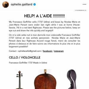 Annulation du concert d’Ophélie Gaillard