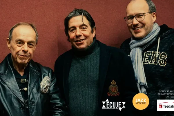 Concert de Boulou et Elios Ferré avec Ludovic Beier - Concert de solidarité Tsedaka - Jazz à l'ECUJE